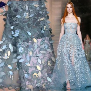 Vải sequin và đính cườm giá rẻ cho quần áo váy cưới châu Á