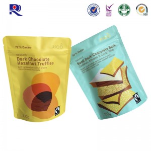 Giấy nhôm đứng lên túi có khóa kéo cho sô cô la hoặc bao bì thực phẩm khác 100g 250g 500g vv