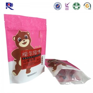 nhiều lớp nhựa đứng lên túi dây kéo cho thực phẩm ăn nhẹ