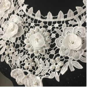 Cổ áo mới đến với hạt đính ren