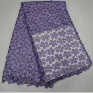 Chất lượng cao thời trang nigeria swiss cotton thêu dây gu guan vải