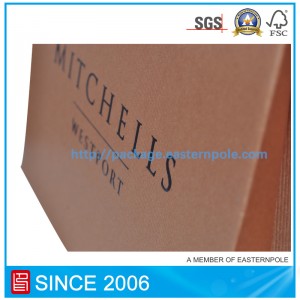 Túi giày màu nâu với thiết kế tùy chỉnh