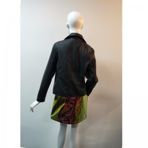 ÁO KHOÁC ĐEN PU BIKER RLWPJ0022N