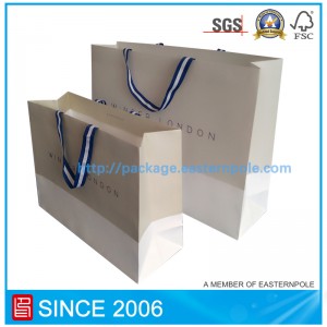 Túi giấy kraft trắng cho quần áo