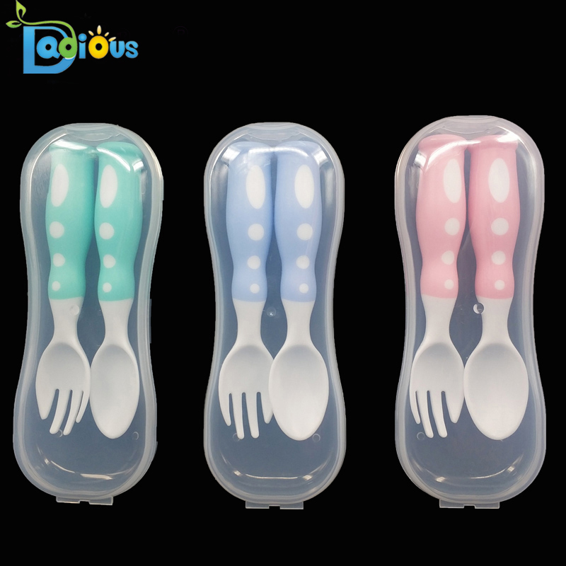 Thiết kế tùy chỉnh Thực phẩm Lớp PP Thìa bé Nĩa Baby BPA Đào tạo miễn phí Muỗng và nĩa