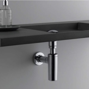 Phòng tắm dưới bồn rửa cống thoát nước bẫy chai đồng