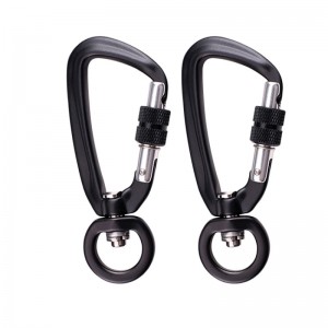 Móc ngoài trời leo núi cắm trại khóa chính carabiner leo núi đa chức năng móc leo núi khóa ngoài trời nhanh chóng bắt nhanh khóa thiết bị an toàn để dẫn động vật thông qua dây với móc hợp kim nhôm hàng...