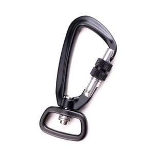 Móc treo ngoài trời cắm trại khóa chính khóa carabiner leo núi khóa đa chức năng leo núi khóa ngoài trời nhanh chóng bắt nhanh thiết bị khóa an toàn với móc động vật chó CLIPS hợp kim nhôm hàng không