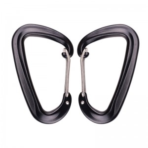 Móc khóa ngoài trời leo núi cắm trại khóa chính carabiner ngoài trời chốt nhanh chóng rơi thiết bị khóa an toàn khóa thăm dò D loại 304 thép không gỉ khóa lò xo khóa chính khóa hợp kim nhôm hàng không