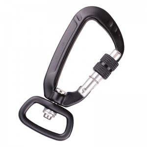 Móc treo ngoài trời leo núi cắm trại chính lockcarabiner đa chức năng leo núi móc leo núi khóa ngoài trời nhanh chóng bắt nhanh thiết bị khóa an toàn khóa thăm dò lỗ hình con chó vít hình con chó hợp kim n...