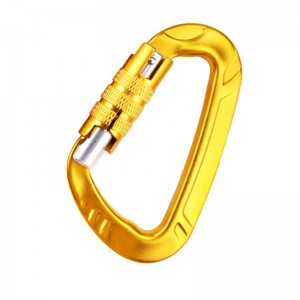 Móc treo ngoài trời cắm trại cắm trại carabiner đa chức năng giai đoạn thứ hai leo núi khóa leo núi khóa ngoài trời nhanh chóng bắt nhanh khóa thiết bị an toàn với clip con chó hợp kim nhôm