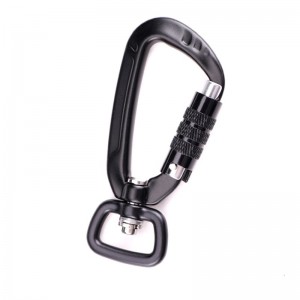 Móc treo ngoài trời cắm trại cắm trại carabiner đa chức năng giai đoạn thứ hai leo núi khóa leo núi khóa ngoài trời nhanh chóng bắt nhanh khóa thiết bị an toàn với clip con chó hợp kim nhôm