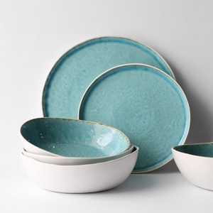 Western New Item Hotel Bone China Bộ đồ ăn Royal Bone China