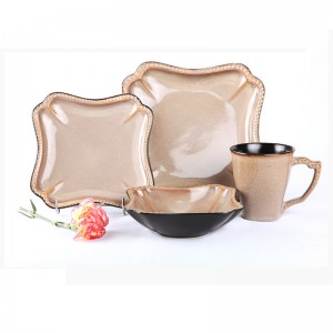 Bộ đồ ăn bằng sứ truyền thống bằng gốm sứ giá rẻ