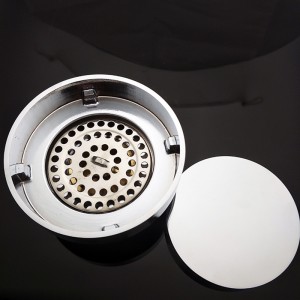 Phòng tắm bằng đồng thau tròn sàn ẩn phòng tắm cống