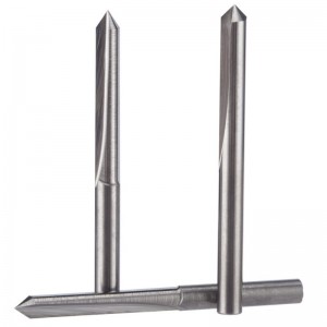 Công cụ khắc rãnh 45 độ V thẳng đứng Bộ định tuyến CNC CNC Bits 1/8 Inch Shank 0.1mm Tip 5