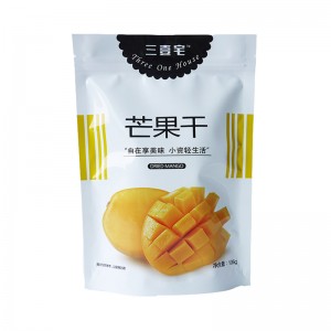 Thiết kế tùy chỉnh 100g 150g bóng ống đồng In túi đứng lên đóng gói túi đựng Xoài khô hoặc trái cây