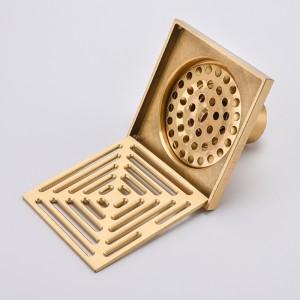 Deft thiết kế gạch chèn tuyến tính vòi hoa sen đồng thau cống sàn vuông