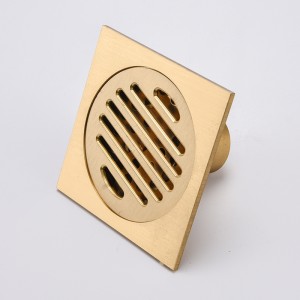 Nhà cung cấp vàng đồng thau chèn sàn tắm vòi hoa sen bắt nước cống