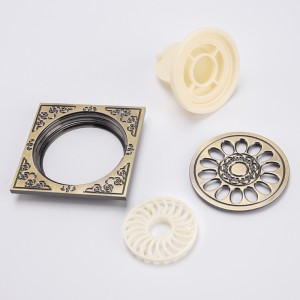 Brass PVC sàn trang trí vòi hoa sen bao gồm bộ lọc