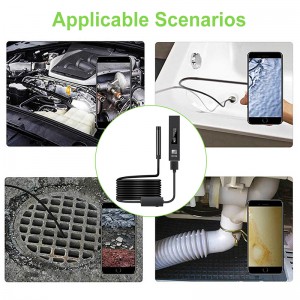 Nội soi không dây 2.0 Megapixel HD WiFi Borescope Giao diện USB Kiểm tra chống nước Rắn quay phim Android, iOS và Windows, iPhone, Samsung, Máy tính bảng, Mac