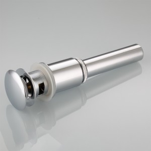 Thiết bị vệ sinh tròn lớn nắp đồng thau bấm clack bật lên chất thải cho lưu vực