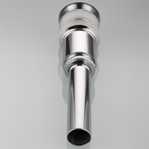 Thiết bị vệ sinh tròn lớn nắp đồng thau bấm clack bật lên chất thải cho lưu vực