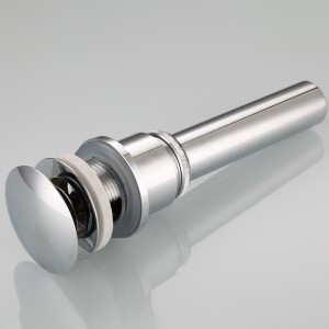 Lưu vực chrome nhấp vào ống thải phù hợp