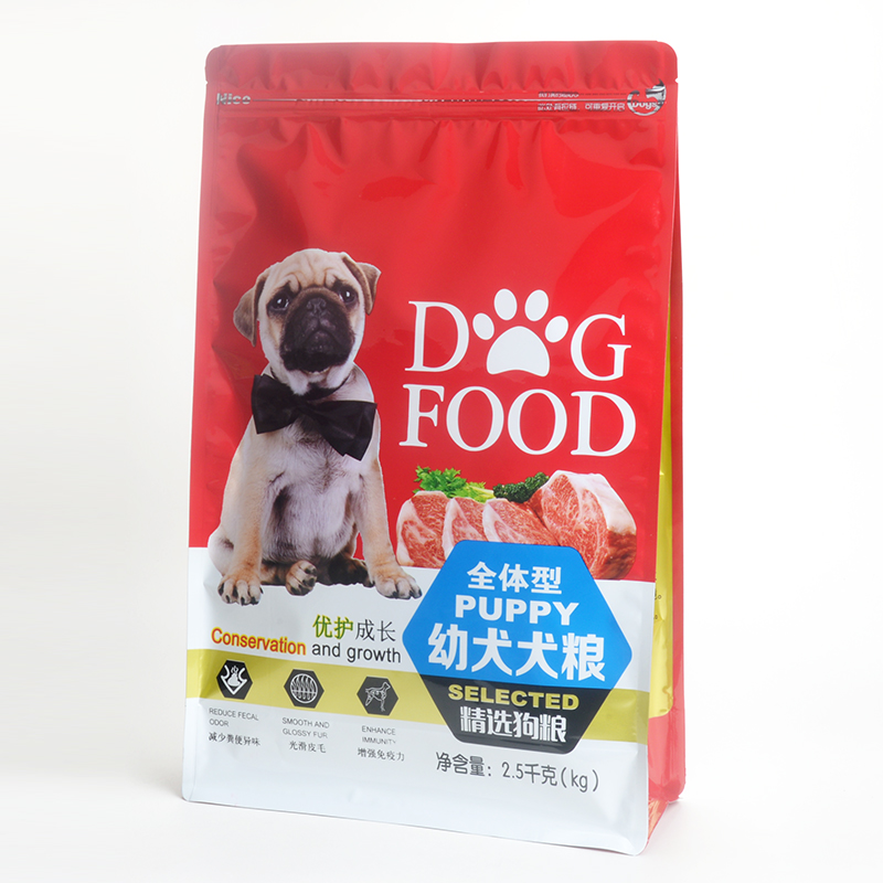 Túi thức ăn cho chó 2,5kg Dây kéo có thể kéo lại được