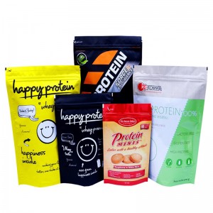 Doypack in tùy chỉnh Ziplock có thể đứng lên Túi nhôm Lá bao bì cà phê Túi có khóa kéo