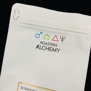 tùy chỉnh in logo đáy phẳng nhiều lớp nhôm túi cà phê với van một chiều