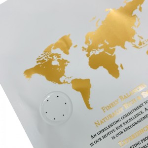 tùy chỉnh in logo đáy phẳng nhiều lớp nhôm túi cà phê với van một chiều