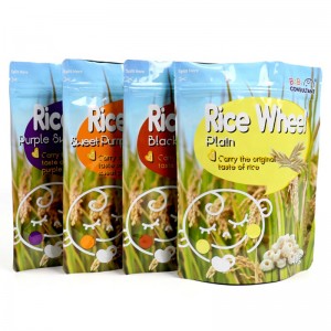 túi đựng thức ăn hoặc túi đựng đồ ăn nhẹ đóng gói bao bì có khóa kéo