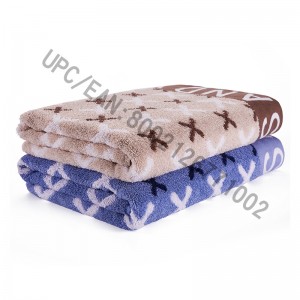 Bộ khăn tắm JMD DỆT, Bộ khăn Jacquard 4 miếng kiểu Anh, Khăn tắm lớn 100% Cotton, Thích hợp cho bể bơi, Phòng tập thể dục, Khách sạn, Du lịch, Phụ kiện phòng ký túc xá đại học, Nâu và Xanh (Xanh-đỏ, 4)