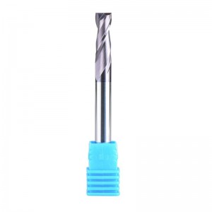 2 sáo 1/4 inch Mũi vuông Mũi cuối Mill carbide CNC Upcut Router Bits Tiain tráng, Chiều dài 2 1/2 inch