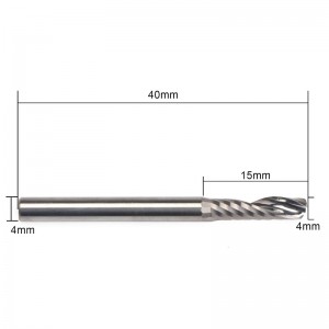 Dao cắt cacbua End Mill, Bit phay sáo CNC đơn, 5/32 \