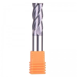 4 sáo CNC End Mill, Mũi vuông 1/2 inch Đường kính chân, dài 3 inch Tổng thể, Bit bộ định tuyến xoắn ốc với tráng
