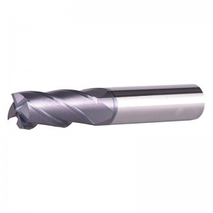 4 sáo CNC End Mill, Mũi vuông 1/2 inch Đường kính chân, dài 3 inch Tổng thể, Bit bộ định tuyến xoắn ốc với tráng