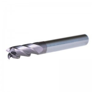 4 sáo CNC End Mill, mũi vuông đường kính 1/4 inch, dài 2-1 / 2 inch Tổng thể, Bit bộ định tuyến xoắn ốc với tráng