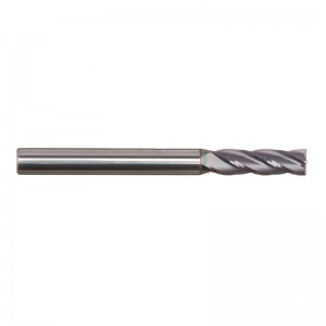 Cacbua rắn cuối, AlTiN tráng, 4 sáo, đường kính 3/16 \