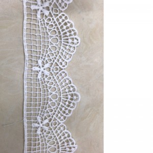 21 # ren lụa sữa ， Polyester / nylon nylon lace ren bông