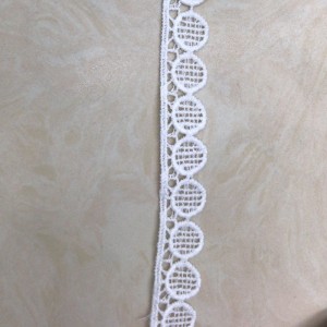 22 # ren lụa sữa ， Polyester / nylon nylon ， ren bông