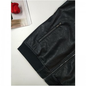 ÁO KHOÁC ĐEN NAM BIKER PU RACKMPJ0002