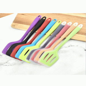 Dụng cụ nhà bếp bằng silicon trong mờ silicone nồi xẻng nhiệt độ cao chống dính nồi đặc biệt rò rỉ xẻng silicone bò bít tết xẻng rán