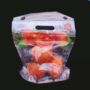 Eco-friend lậu nhựa rau quả cà chua ziplock bao bì có lỗ thông hơi