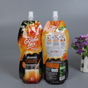 rò rỉ tùy chỉnh chai nước ép đặc biệt hoặc túi nhựa hình Jar