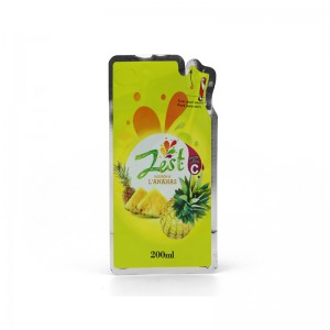 nhựa Túi nước hình dạng đặc biệt bất thường cho nước trái cây Bao bì chất lỏng Die Cut Spout túi