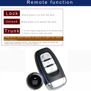PKE keyless entry Khóa tự động RFID và mở khóa trong bộ khởi động báo động ô tô