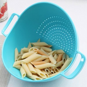 Giỏ đựng nước silicon nhà bếp cống thực tế giỏ xử lý đôi giỏ Taomi giỏ trái cây và rau