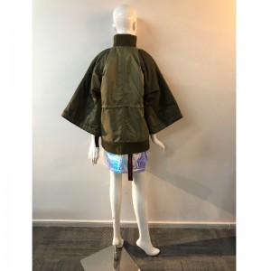 COAT BAT SLEEVE LADIES' trong khaki RLWPC0043